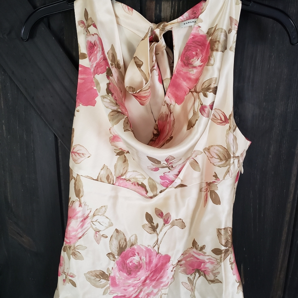 Banana Republic floral blouse, sz XS
